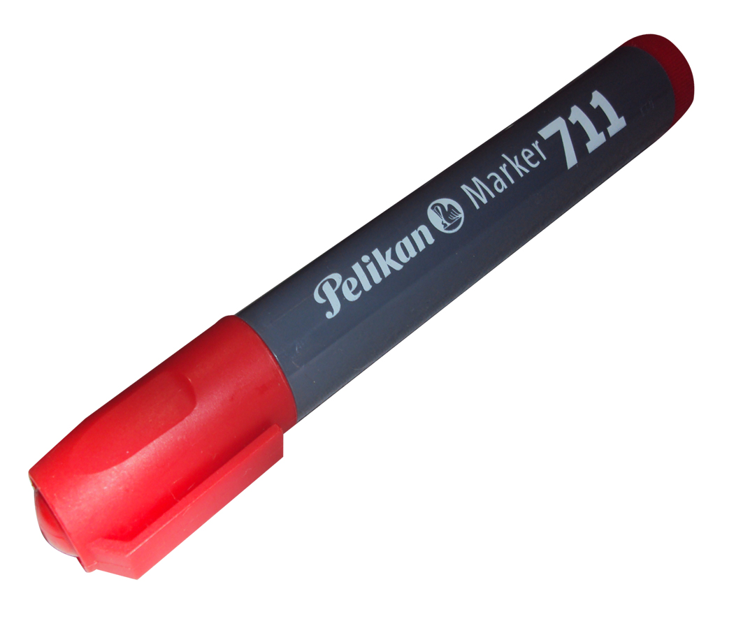 MARCADOR PELIKAN 711 AL SOLVENTE ROJO