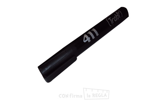 MARCADOR TRABI 411 - PERMANENTE - NEGRO