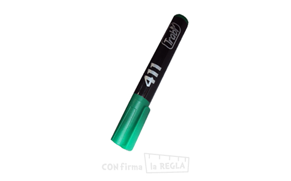 MARCADOR TRABI 411 - PERMANENTE - VERDE