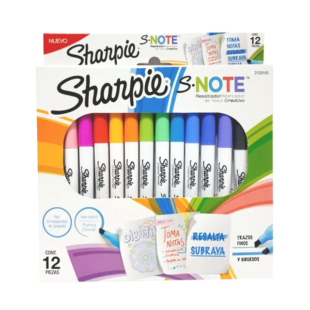 RESALTADOR SHARPIE x 12 surtidos