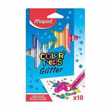 MARCADOR MAPED GLITTER x10u. 