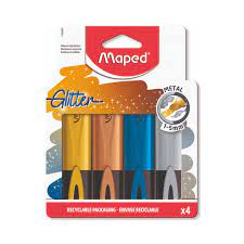 RESALTADOR MAPED GLITTER METAL x 4u