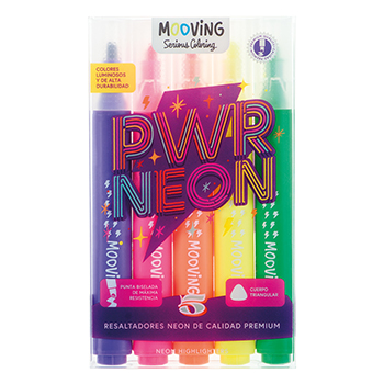 RESALTADOR MOOVING NEON x 5.u