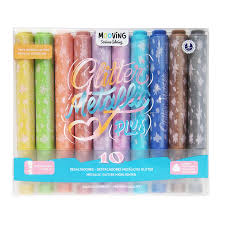 RESALTADOR MOOVING MET.GLITTER x 10u.