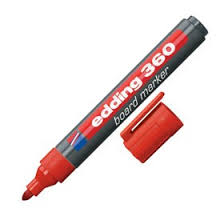 MARCADOR EDDING 360 PIZARRA ROJO