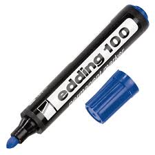 MARCADOR EDDING-100 REDONDA AZUL