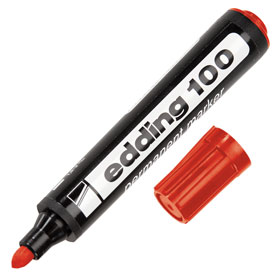 MARCADOR EDDING-100 REDONDA ROJO