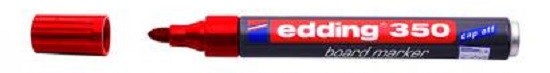 MARCADOR EDDING-250-350 PIZAR.PLAST.ROJO