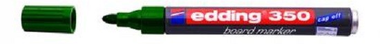 MARCADOR EDDING-250-350 PIZAR.PLAST.VERDE