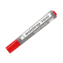 MARCADOR EDDING-160 P/PIZAR.PLAST.ROJO