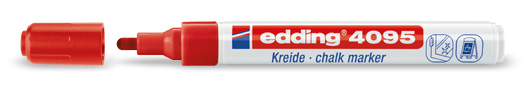 MARCADOR EDDING 4095 TIZA - ROJO