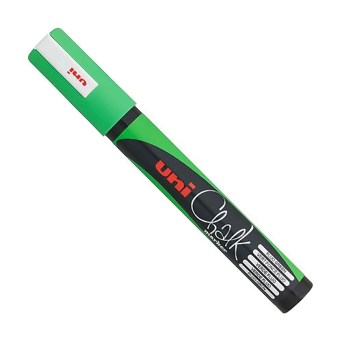 MARCADOR UNI-CHALK 5 M - VERDE FLUO