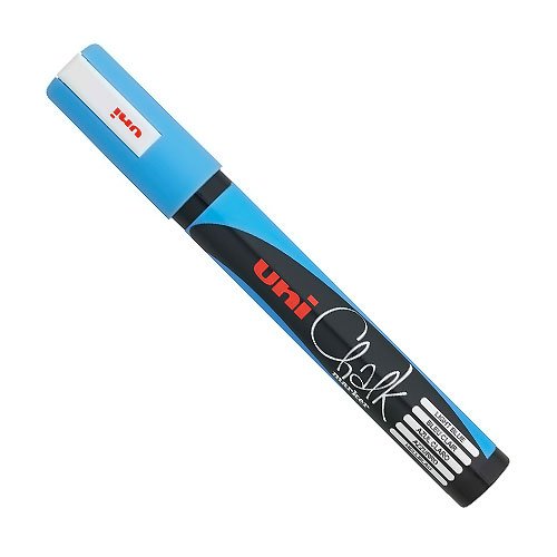 MARCADOR UNI-CHALK 5 M - AZUL CLARO