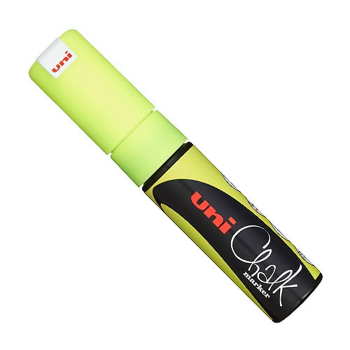 MARCADOR UNI-CHALK 8 K - AMARILLO FLUO