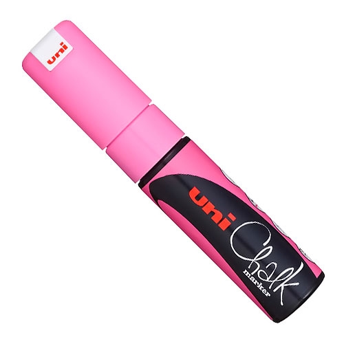 MARCADOR UNI-CHALK 8 K - ROSA FLUO