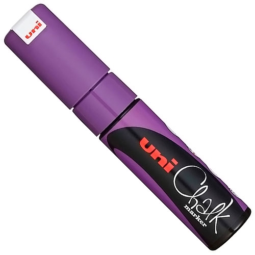 MARCADOR UNI-CHALK 8 K - VIOLETA