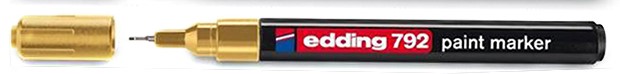 MARCADOR EDDING 792 -780 ESMALTE ORO    FINO