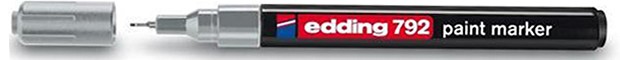 MARCADOR EDDING 792-780 ESMALTE PLATA  FINO