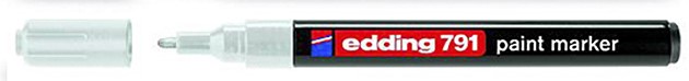 MARCADOR EDDING 791 ESMALTE BLANCO FINO