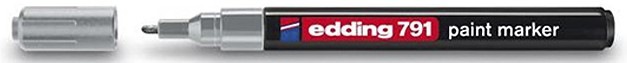 MARCADOR EDDING 791 ESMALTE PLATA  FINO