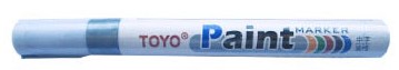 MARCADOR TOYO PAINT - PLATA