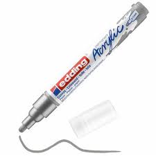 MARCADOR EDDING 5100 ACRIL-MEDIO - PLATA