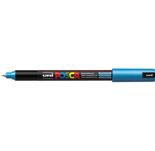 MARCADOR UNI-POSCA PC1-MR 0.7mm.AZUL METAL