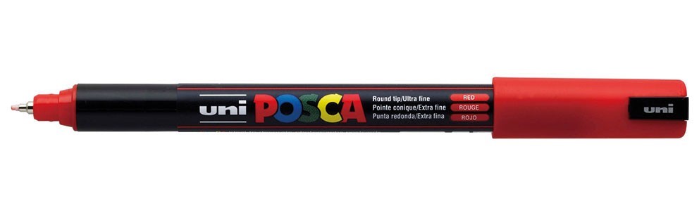 MARCADOR UNI-POSCA PC1-MR 0.7mm.ROJO