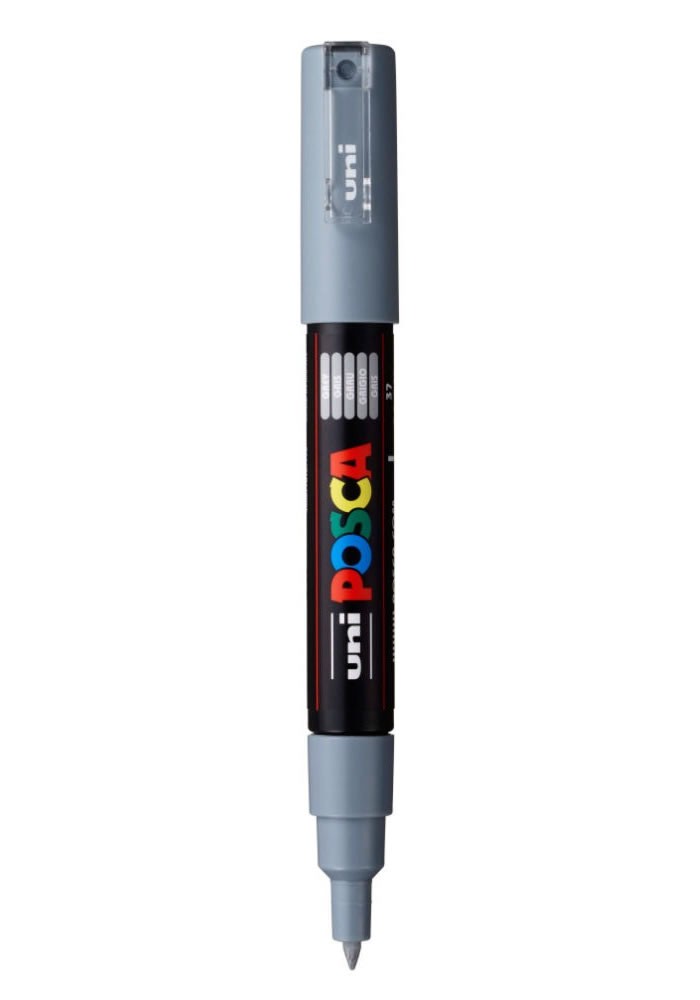 MARCADOR UNI-POSCA PC1M 0.7mm.GRIS PIZARRA