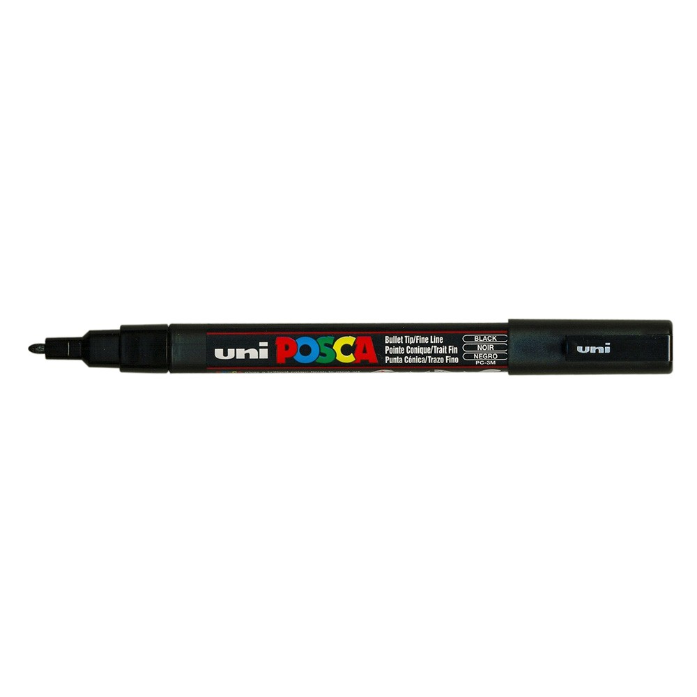 MARCADOR UNI-POSCA PC3M 0.9-1.3mm. NEGRO