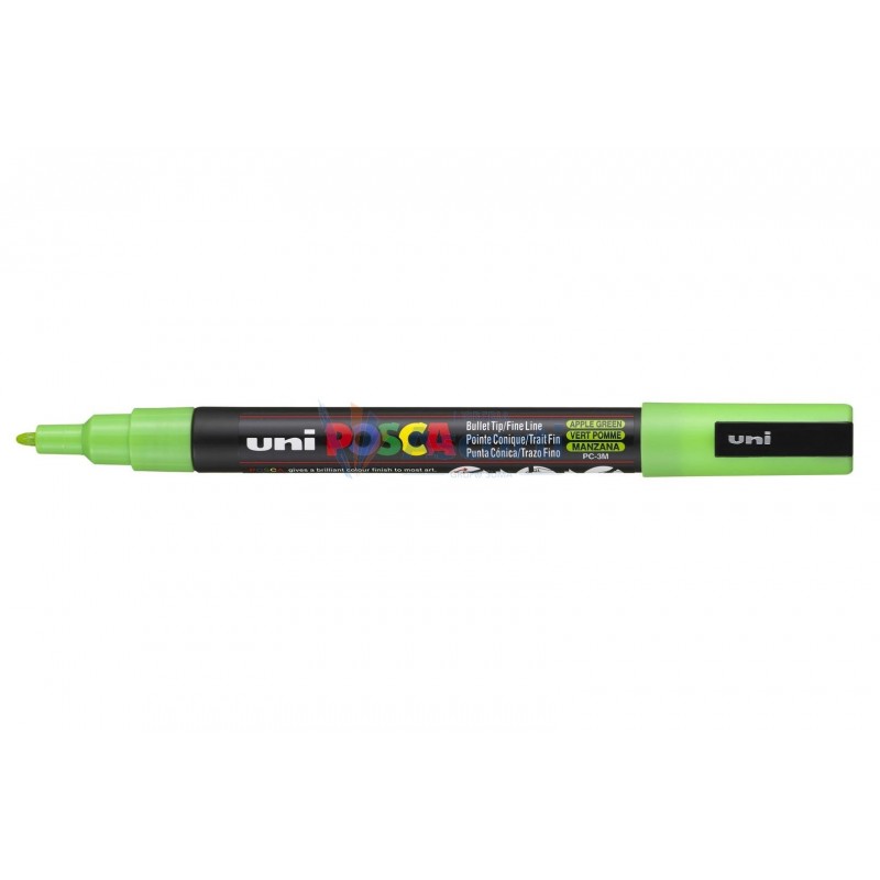 MARCADOR UNI-POSCA PC3M 0.9-1.3mm.VERDE MANZANA