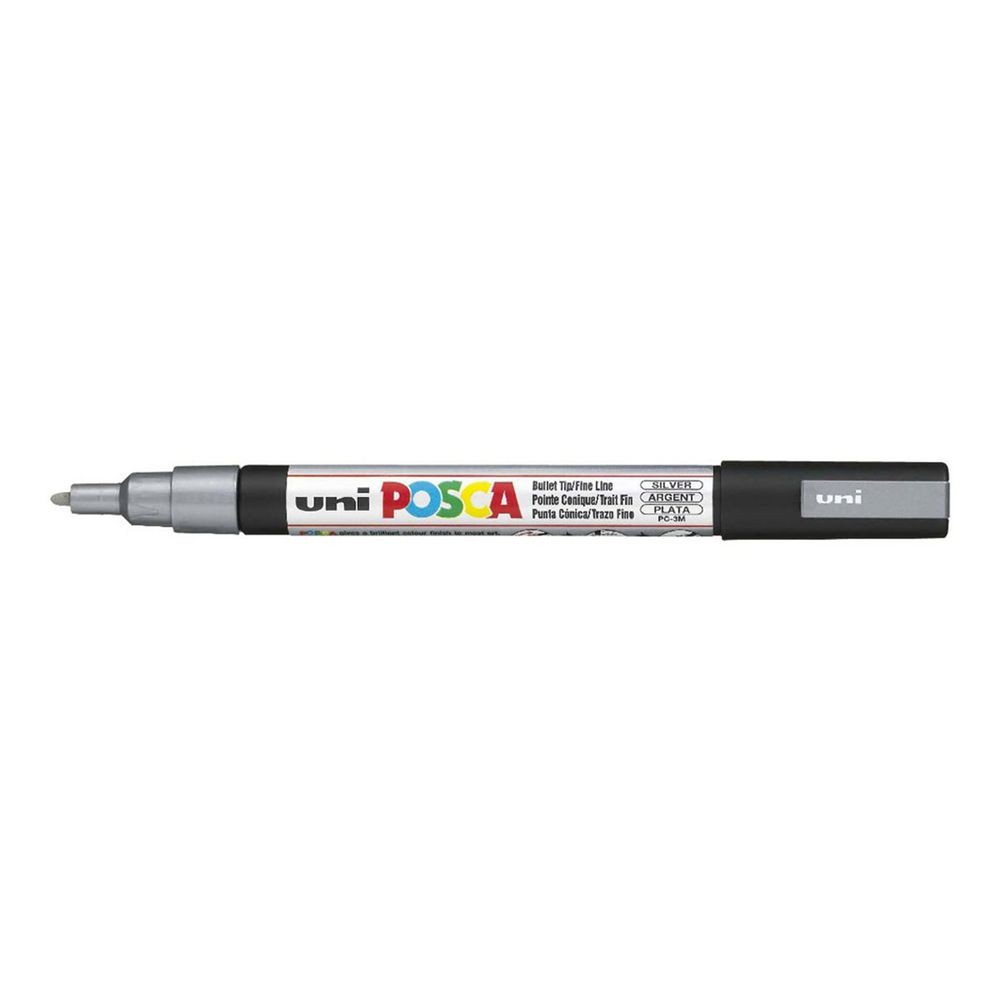 MARCADOR UNI-POSCA PC3M 0.9-1.3mm.PLATA