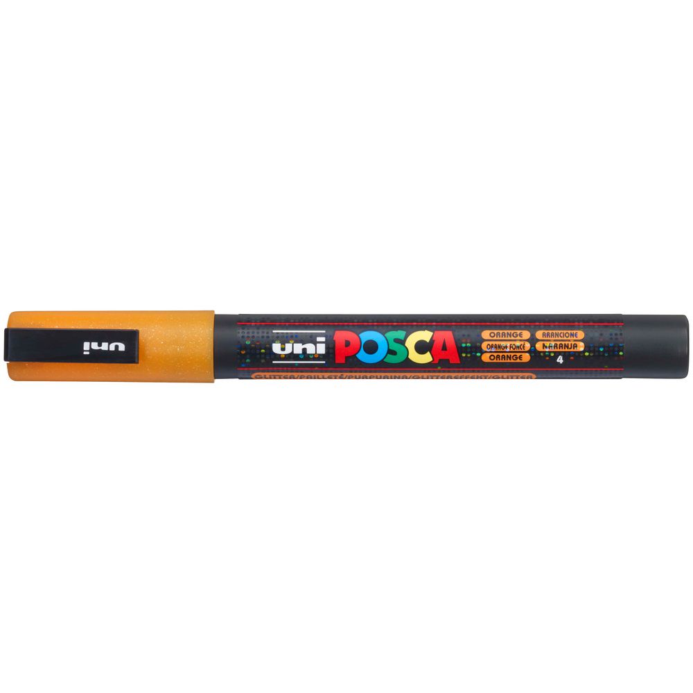 MARCADOR UNI-POSCA PC3M- GLITTER NARANJA 
