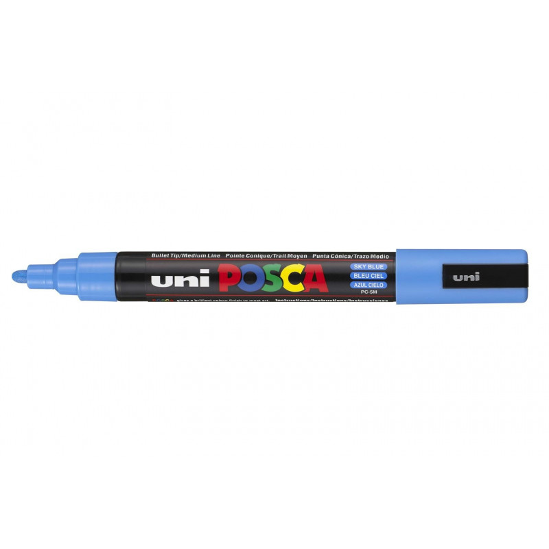 MARCADOR UNI-POSCA PC5M 1.8-2.5mm.AZUL CLARO