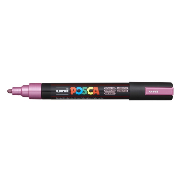 MARCADOR UNI-POSCA PC5M 1.8-2.5mm.ROSA METALICO