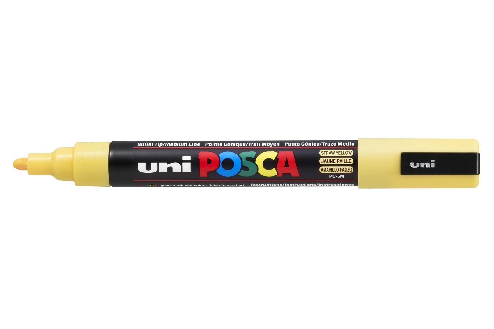 MARCADOR UNI-POSCA PC5M 1.8-2.5mm.AMARILLO