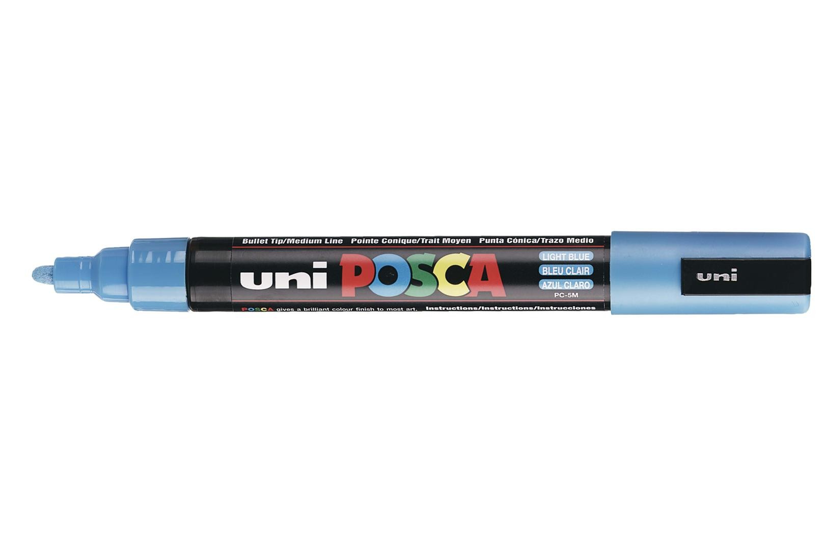 MARCADOR UNI-POSCA PC5M 1.8-2.5mm.AZUL METALICO