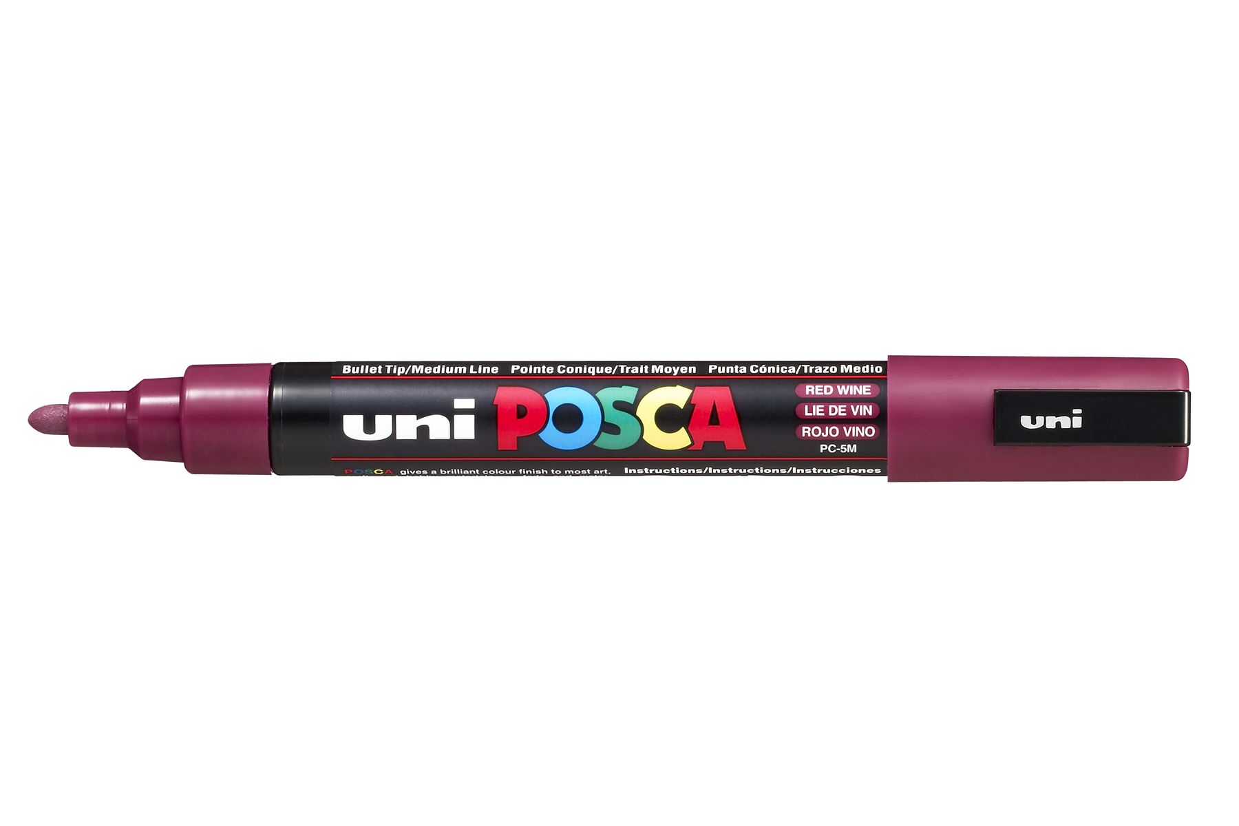 MARCADOR UNI-POSCA PC5M 1.8-2.5mm.ROJO VINO