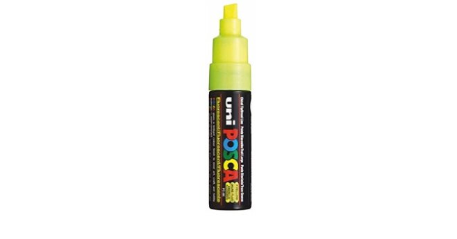 MARCADOR UNI-POSCA PC8K 8.0mm.AMARILLO