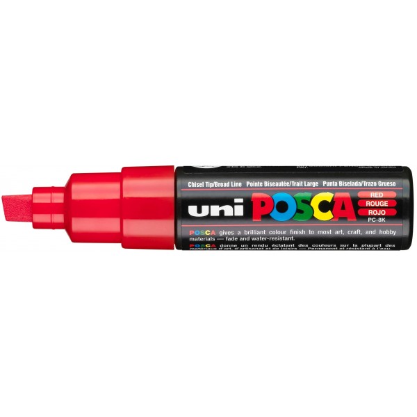 MARCADOR UNI-POSCA PC8K 8.0mm.ROJO