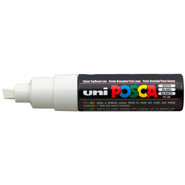 MARCADOR UNI-POSCA PC8K 8.0mm.BLANCO