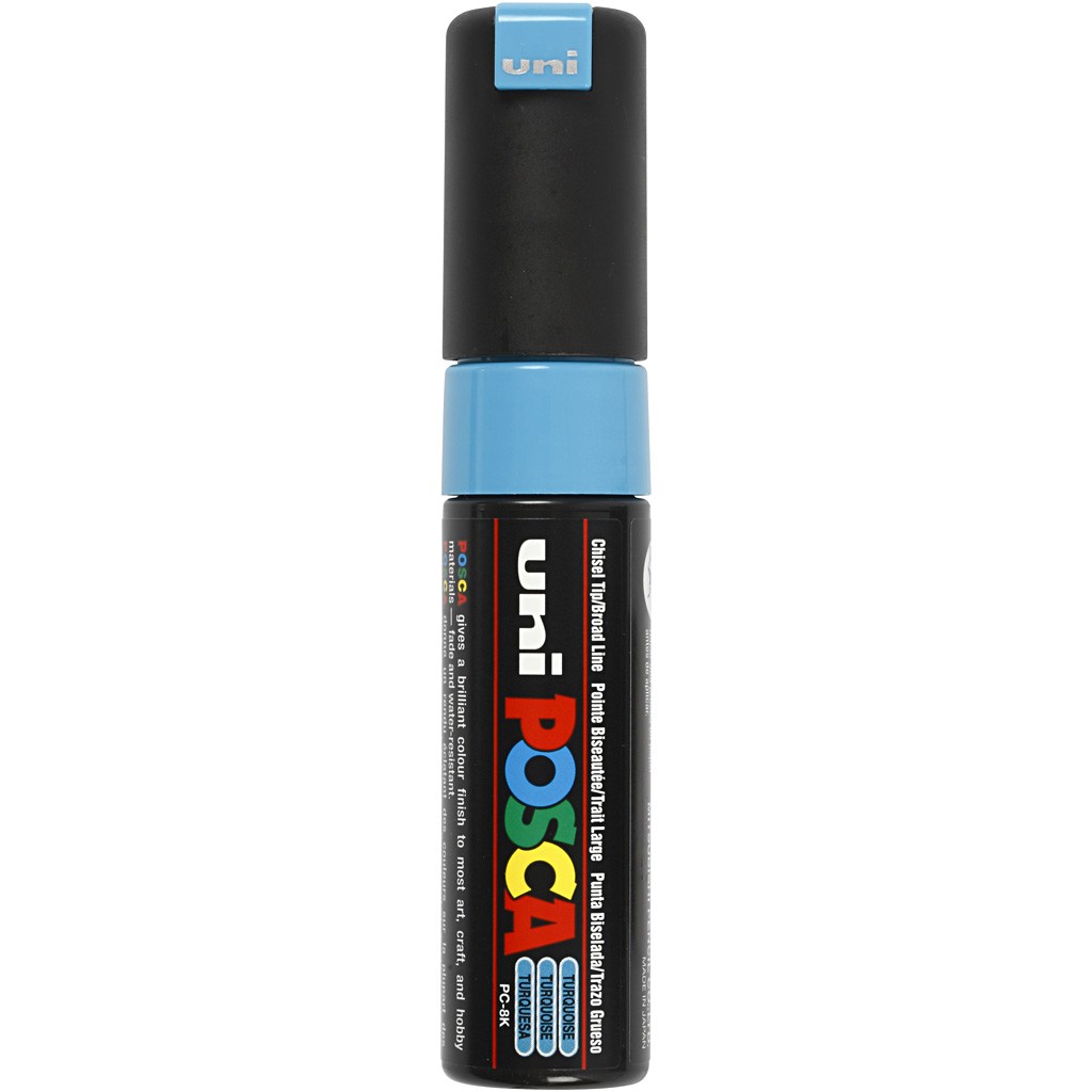 MARCADOR UNI-POSCA PC8K 8.0mm.TURQUESA