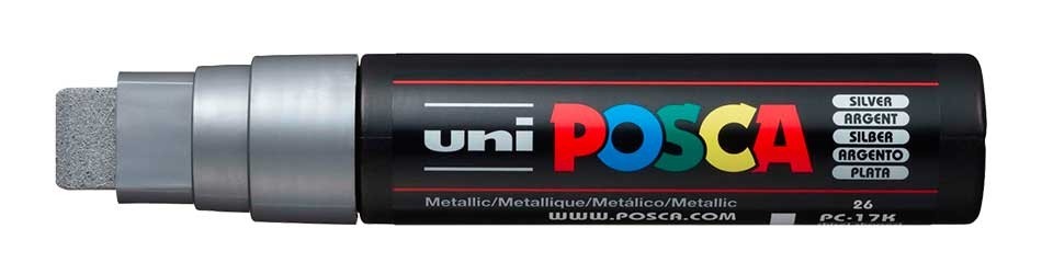 MARCADOR UNI-POSCA PC17K.15.0mm.PLATA