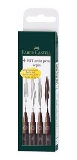 MICROFIBRA FABER SET SEPIA x 4u.