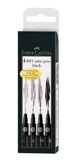 MICROFIBRA FABER SET BLACK x 4u.