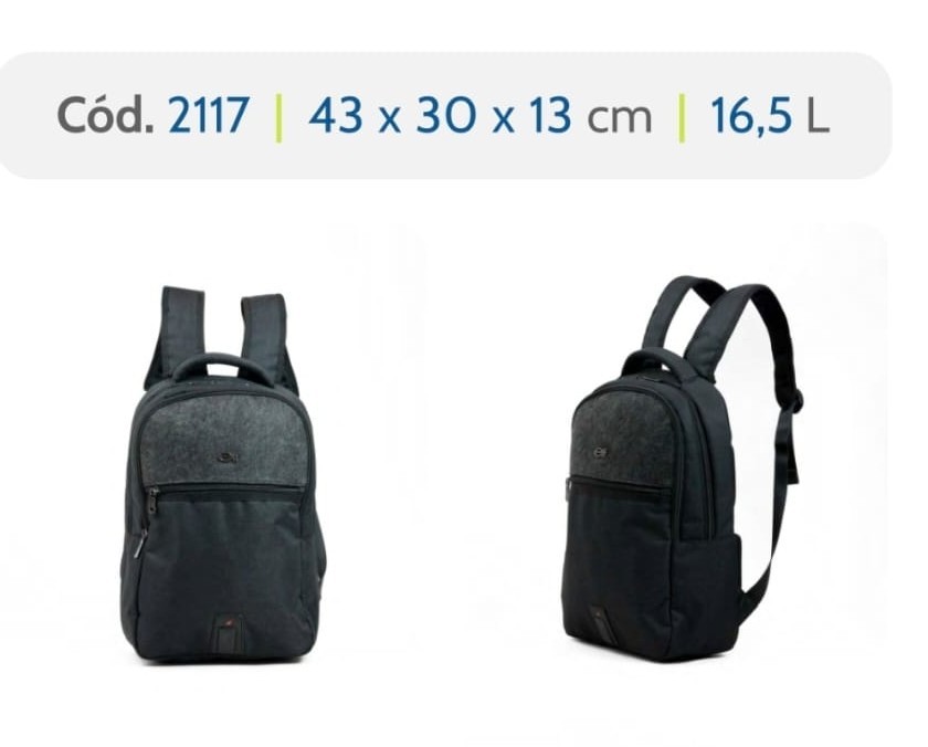 MOCHILA ELF PORTA NOTEBOOK  2117  - 43x30x13 (16.
