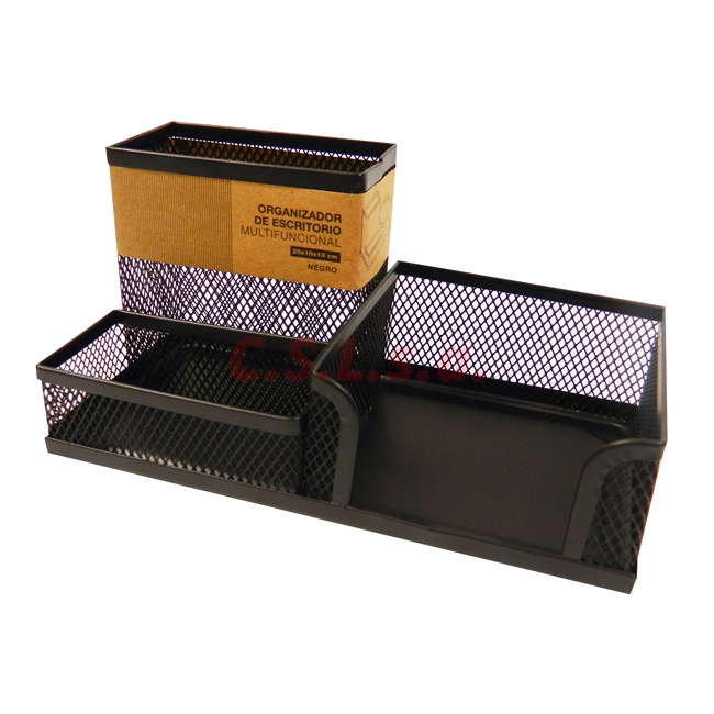 ORGANIZADOR MALLA 3 CUERPO NEGRO