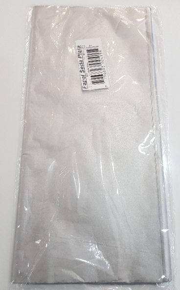 PAPEL BARRILETE 50x70 METALIZADO - PLATA