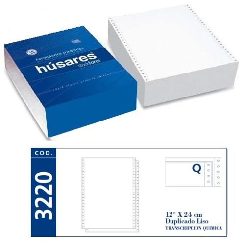 PAPEL CONTINUO HUSA.12*24 DUPL.QUIM.3220