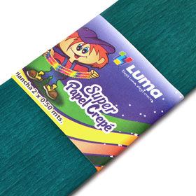 PAPEL CREPE LUMA VERDE OSCURO